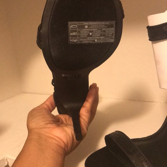 Butterfly Sequence Black Heels - Picture 3 of 3